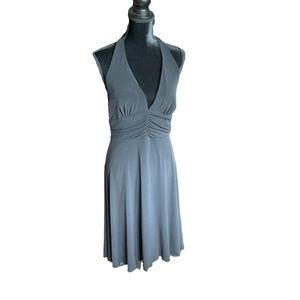 Connected Apparel women’s simple halter dressy black dress. Formal, Part…